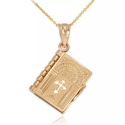 Gold Lord's Prayer Necklace