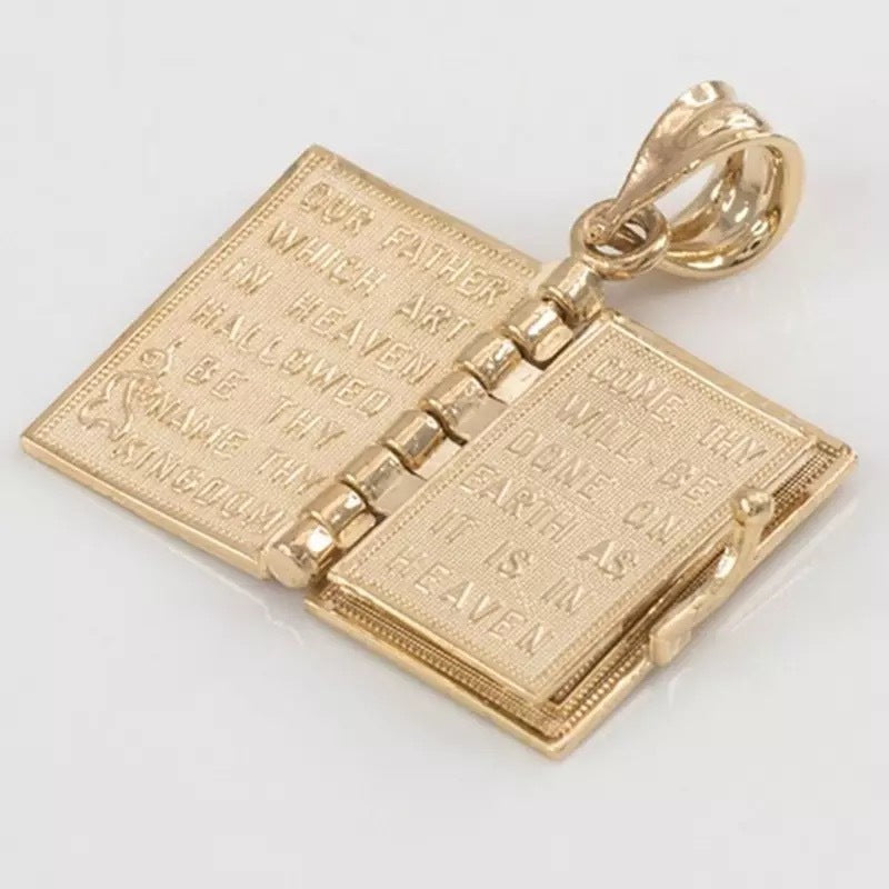 Gold Lord's Prayer Necklace